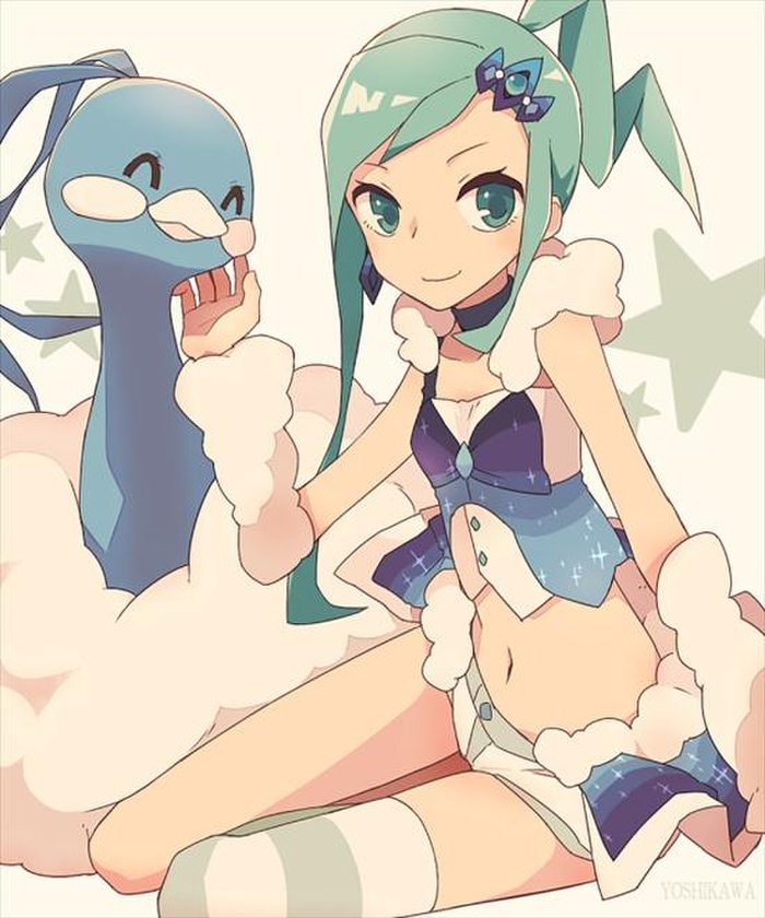 Kirakkirat gambar erotis yang indah ORAS Pokemon Idol Lucia.